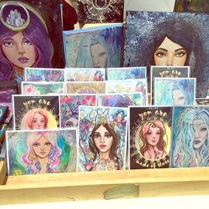 4 pack of Art Prints 5” x 7” by Kit & Wolfe